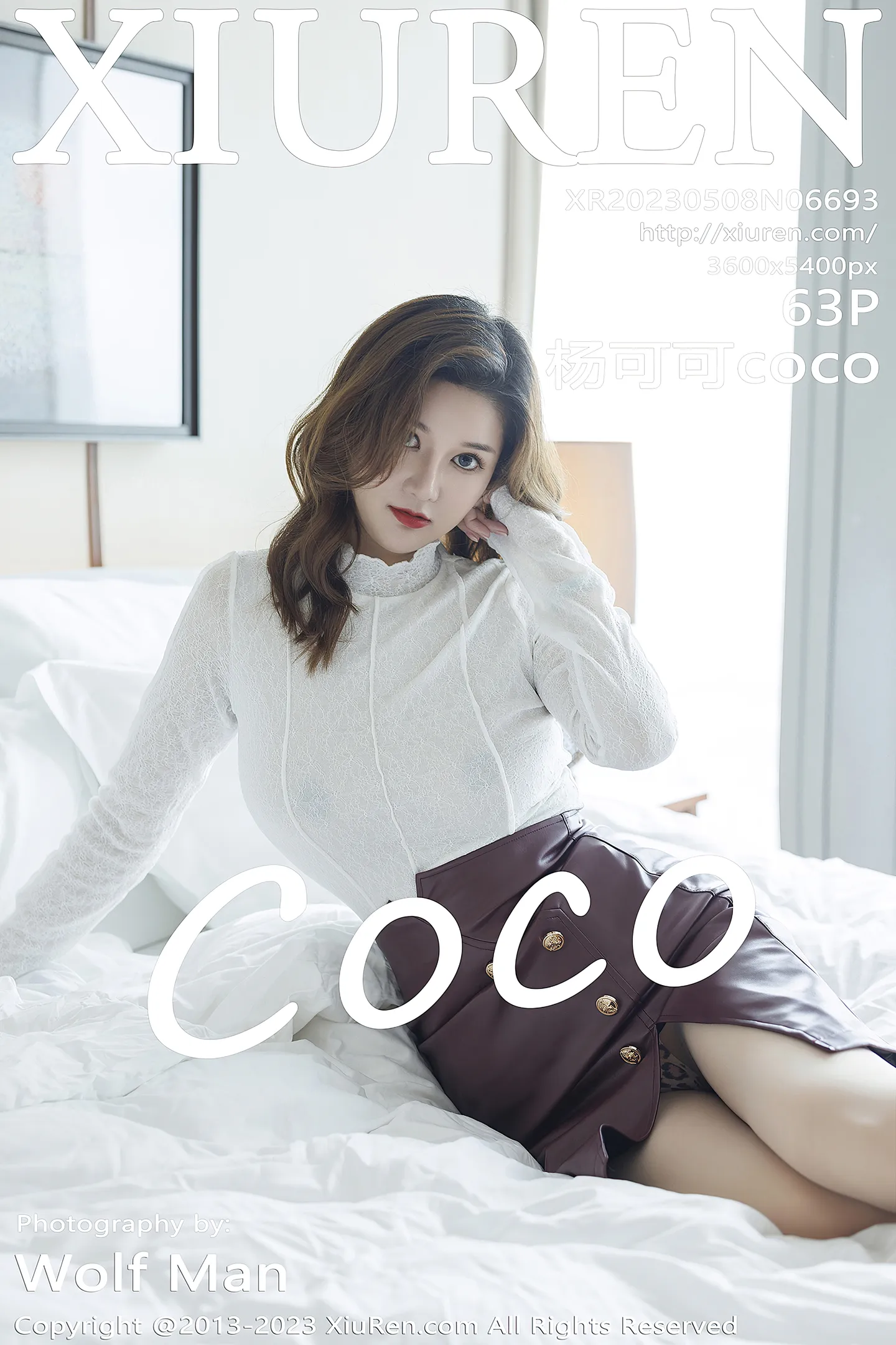 [XiuRen秀人网]No.6693_模特杨可可coco白色上衣配暗红短裙露原色丝袜秀美腿诱惑写真63P-秀人网 - XiuRen.Space